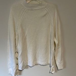 Side tie sweater
